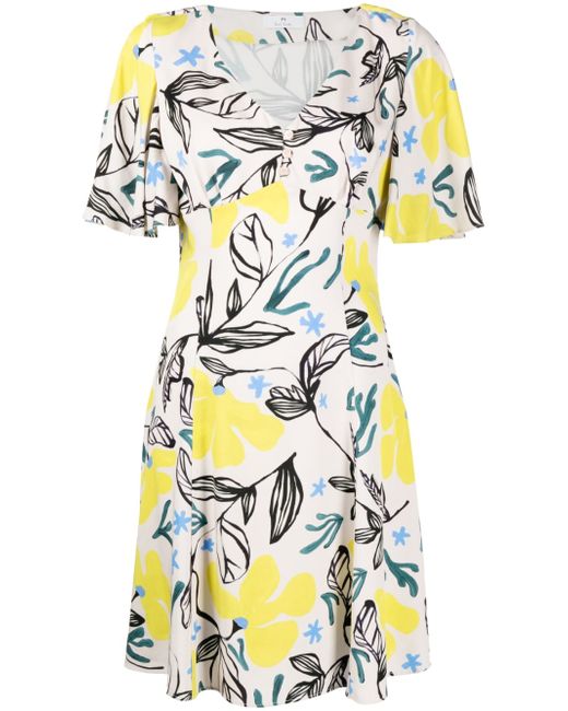 PS Paul Smith floral-print flared dress
