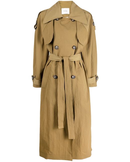 Róhe textured-finish trench coat