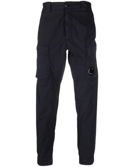 CP Company logo-patch tapered trousers