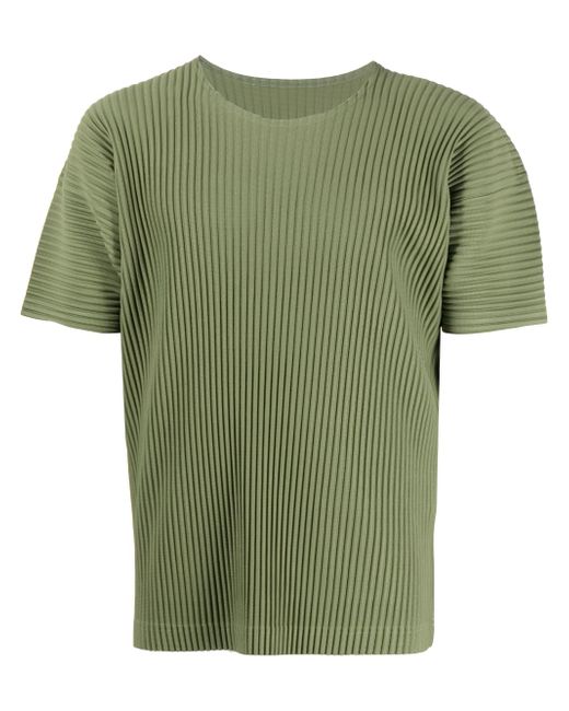 Homme Pliss Issey Miyake short-sleeve pleated T-shirt