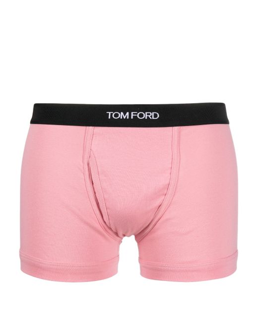 Tom Ford logo-waist cotton boxer briefs