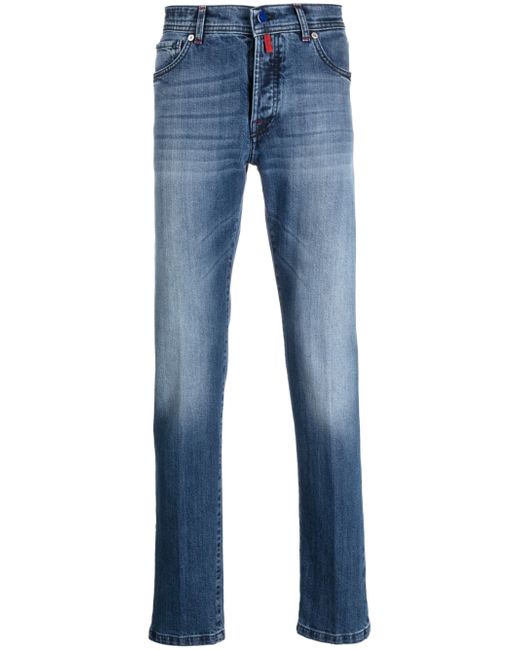 Kiton slim-cut cotton jeans