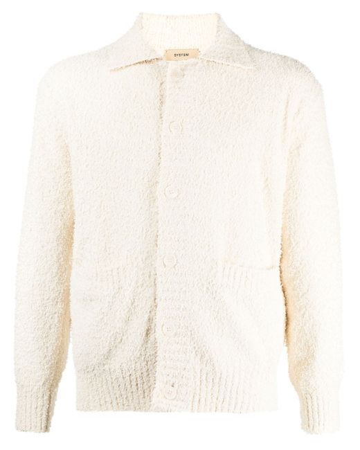 System long-sleeve knitted cardigan
