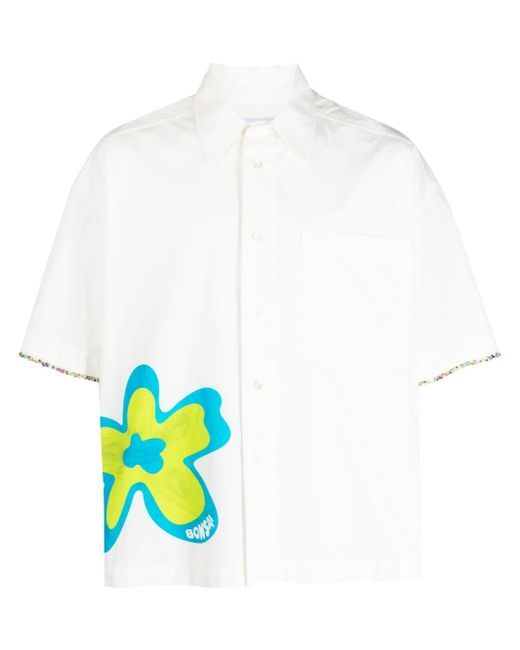 Bonsai floral-print cotton shirt