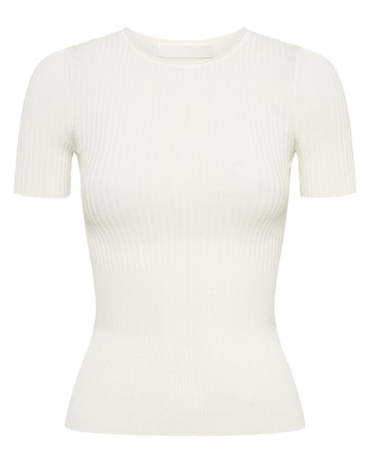 Dion Lee fine-ribbed T-shirt