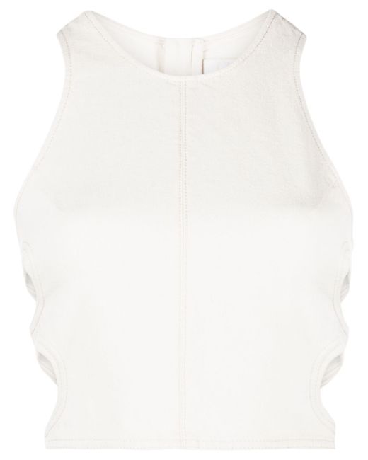 Chloé cut-out sleeveless cropped top