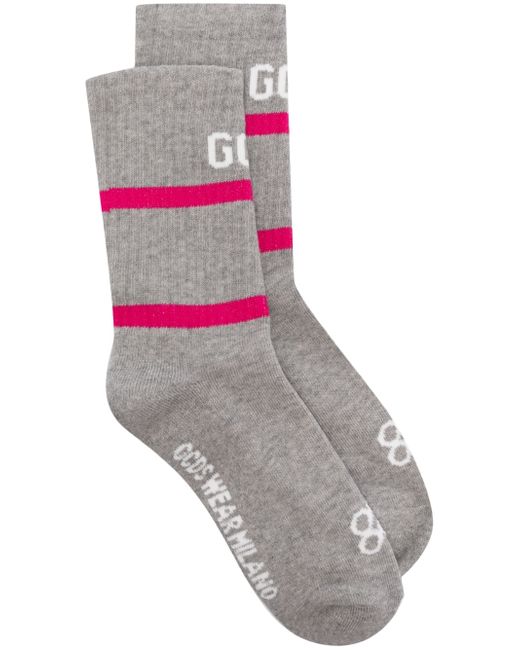 Gcds logo ribbed-knit socks