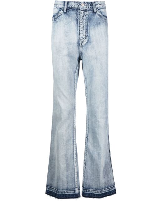 Toga Virilis acid-wash straight-leg jeans