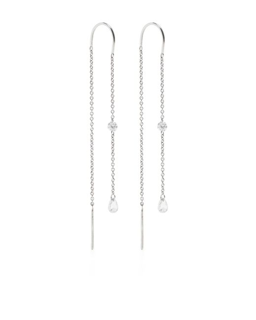 The Alkemistry 18kt white gold diamond threader earrings