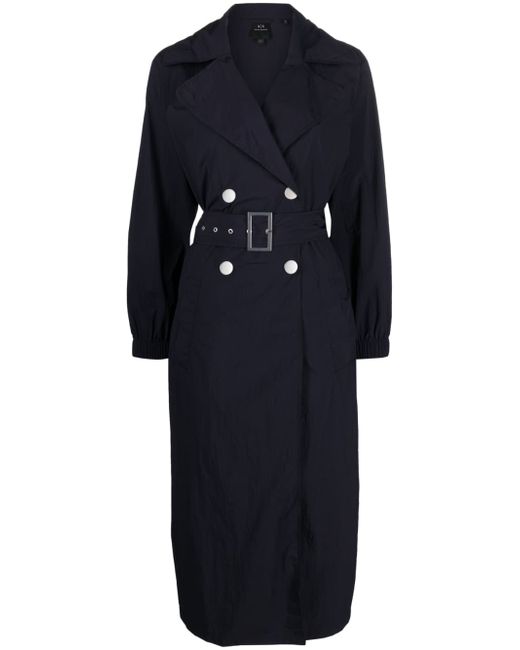 Armani Exchange belted trench coat
