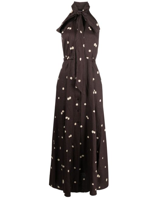 Aspesi bow-detail sleeveless long dress