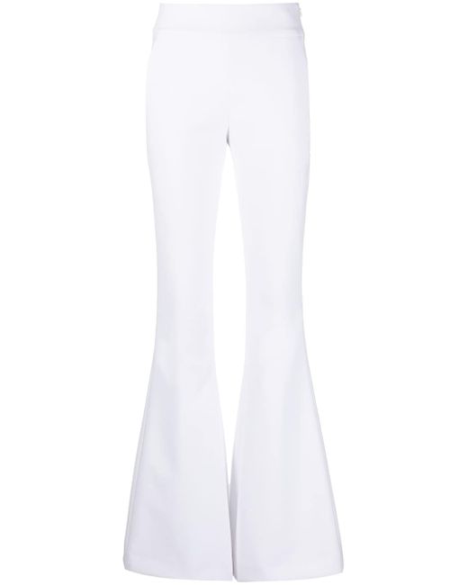 Genny zipped flared trousers