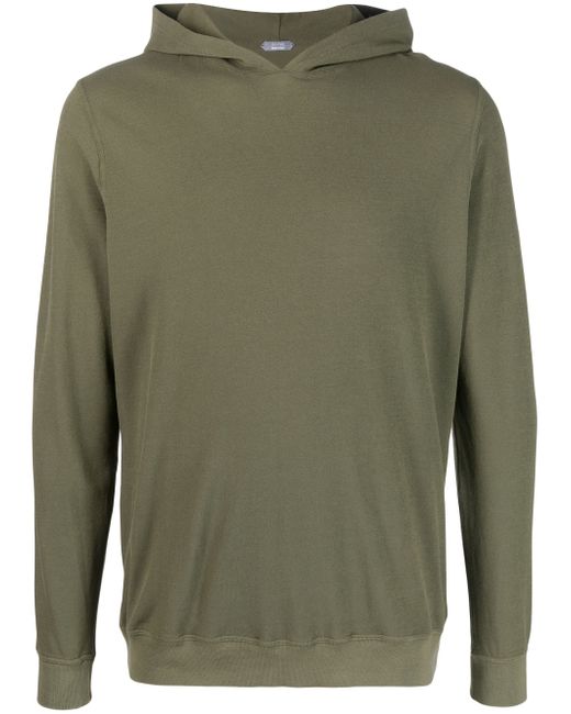 Zanone cotton long-sleeved hoodie