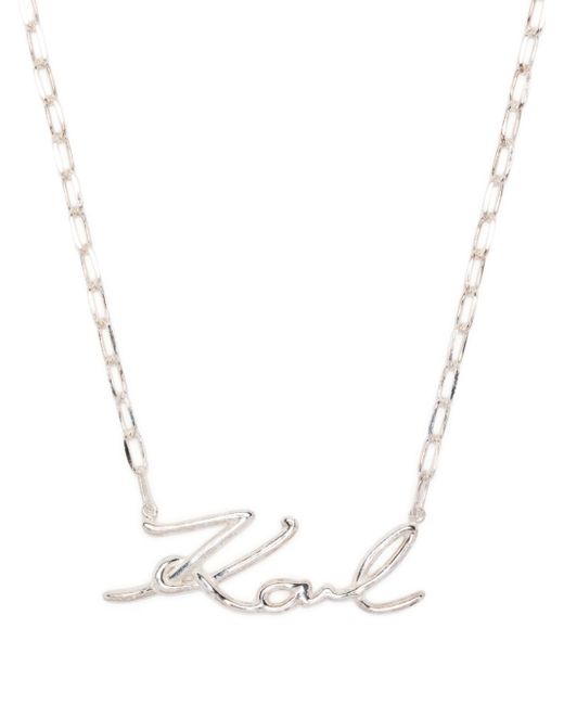 Karl Lagerfeld K/Signature chain-link necklace