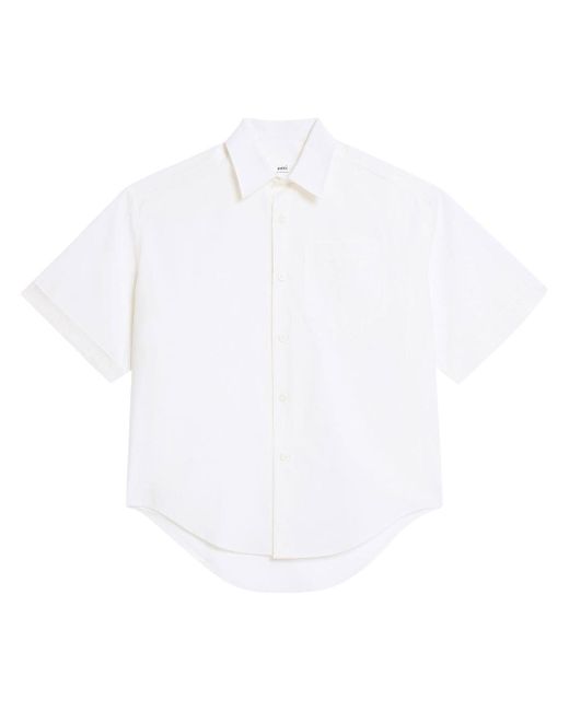 AMI Alexandre Mattiussi button-front short-sleeved shirt
