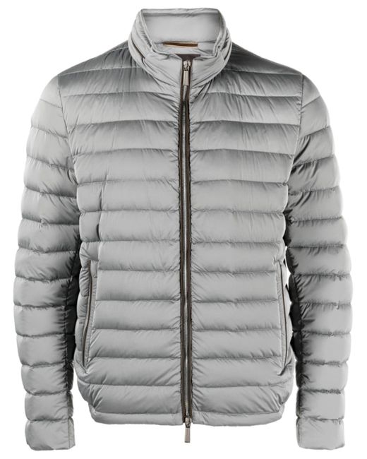 Moorer zip-up padded jacket