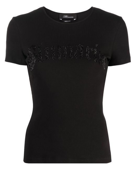 Blumarine logo-print cotton T-shirt