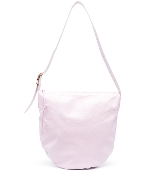 Jil Sander medium crinkled leather shoulder bag