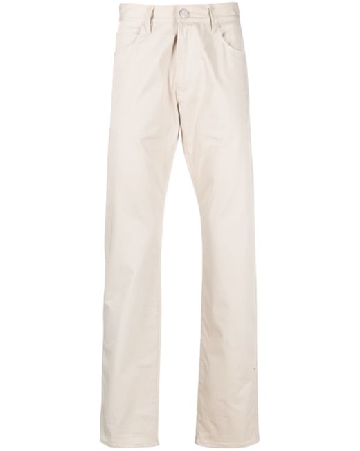 Giorgio Armani straight-leg cotton trousers