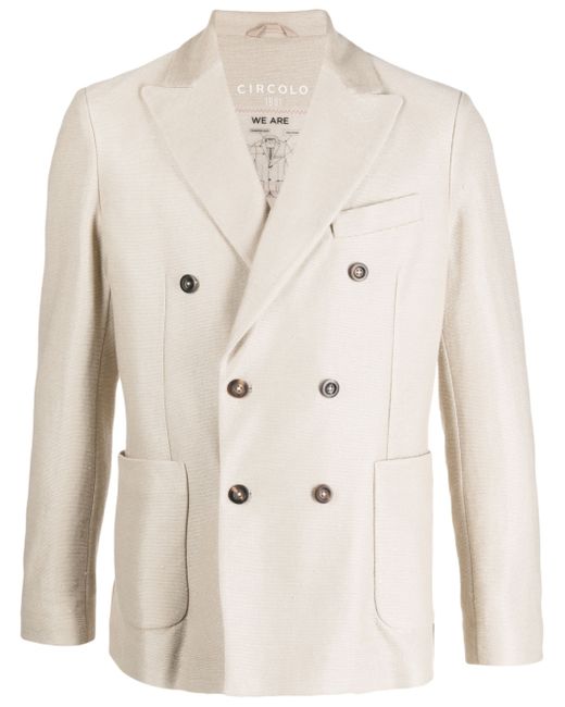 Circolo 1901 double-breasted linen blazer