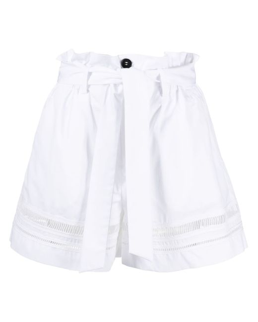Lorena Antoniazzi belted cotton shorts