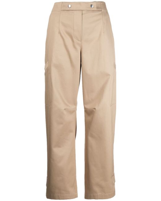 System straight-leg cotton trousers