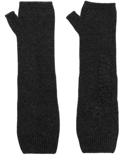 Barrie cashmere fingerless mittens
