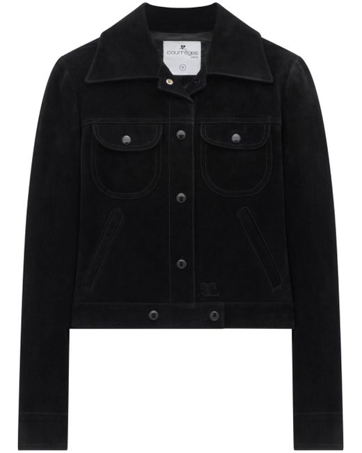 Courrèges cropped long-sleeve shirt jacket