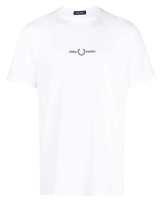 Fred Perry logo-print crew-neck T-shirt