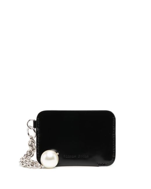 Simone Rocha faux pearl leather wallet