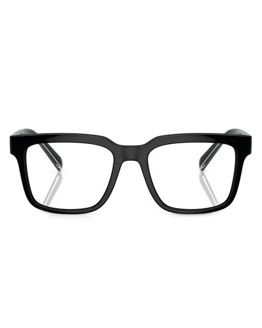 Dolce & Gabbana logo-print square-frame glasses