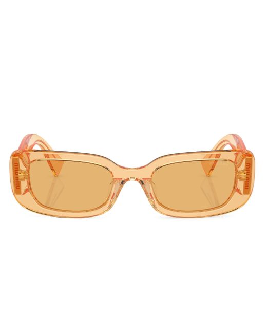 Miu Miu transparent-design rectangle-frame sunglasses