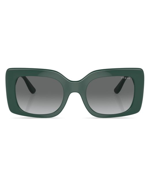 VOGUE Eyewear rectangle-frame logo-print sunglasses