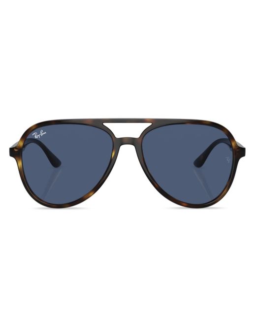 Ray-Ban tortoiseshell-effect aviator-frame sunglasses