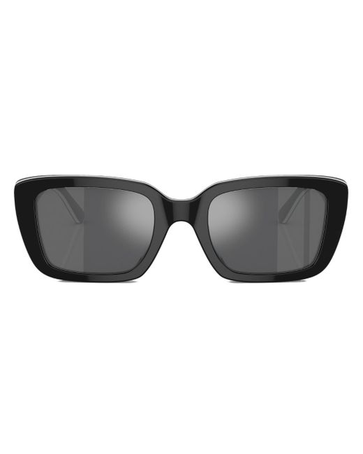 Tory Burch rectangle-frame logo-plaque sunglasses