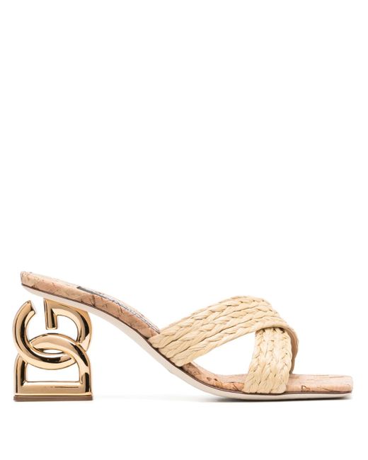 Dolce & Gabbana DG 90mm woven sandals