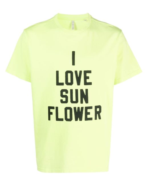 Sunflower slogan-print cotton T-shirt