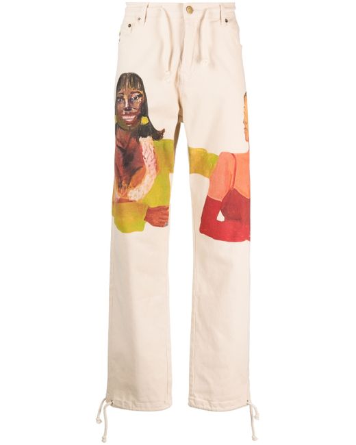 KidSuper graphic-print cotton trousers