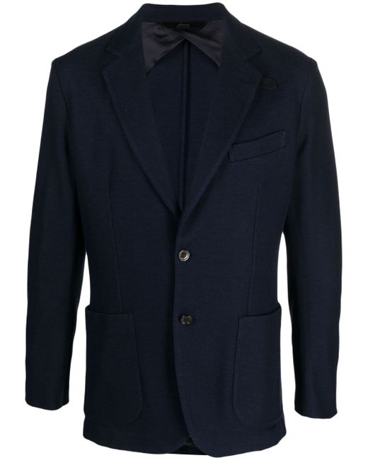 Brioni single-breasted knitted blazer