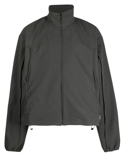 Affix high-neck zip-up jacket