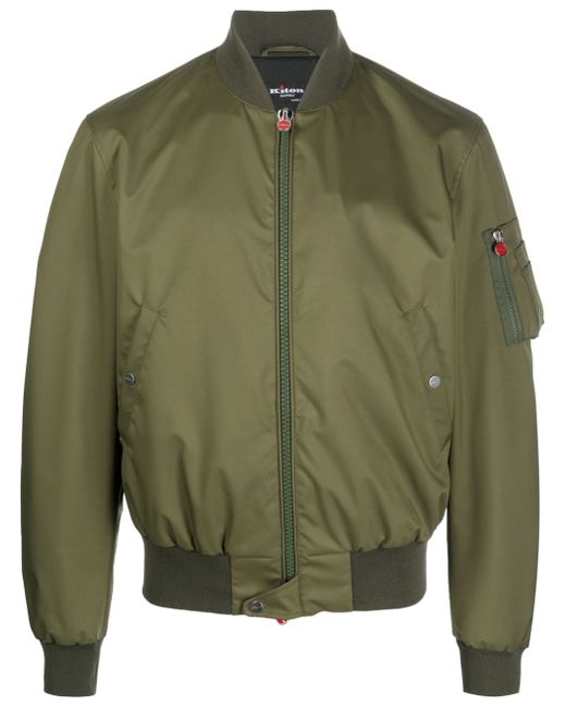 Kiton zip-up bomber jacket