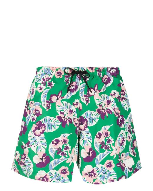 PT Torino floral-print drawstring swim shorts