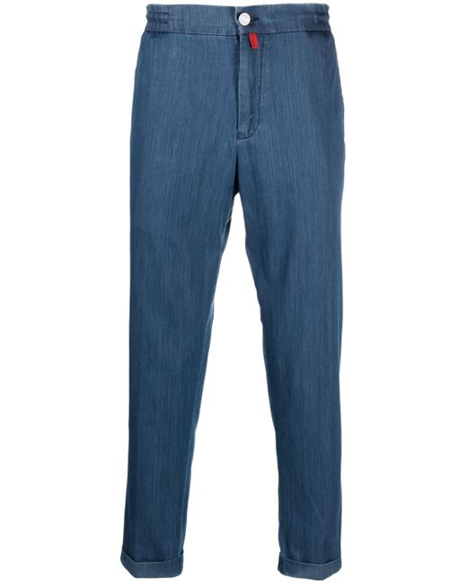 Kiton mid-rise straight-leg jeans