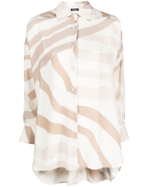 Kiton abstract-print long-sleeve shirt