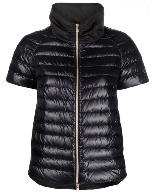 Herno short-sleeve quilted jacket