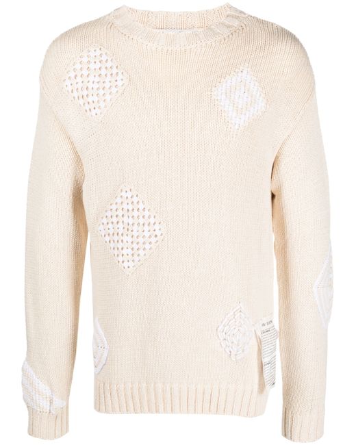 Ballantyne patchwork ribbed-knit sweatshirt