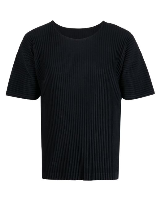Issey Miyake pleated short-sleeve T-shirt