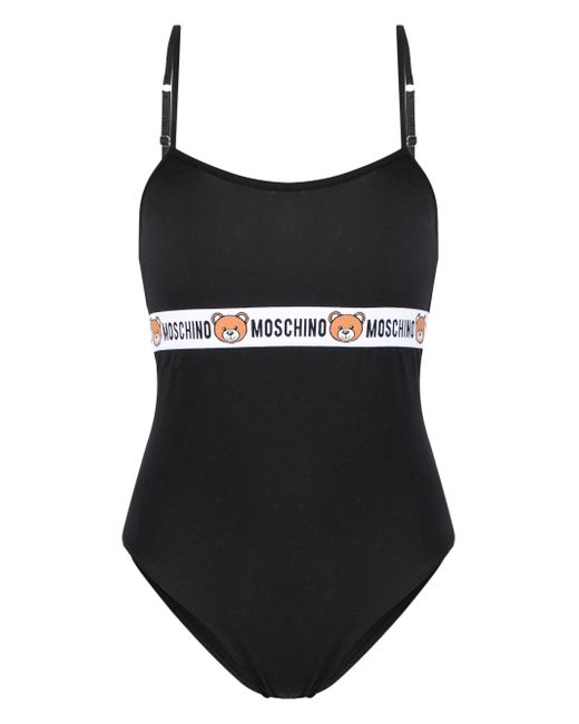Moschino logo-underband stretch bodysuit