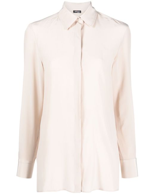 Kiton button-up silk shirt