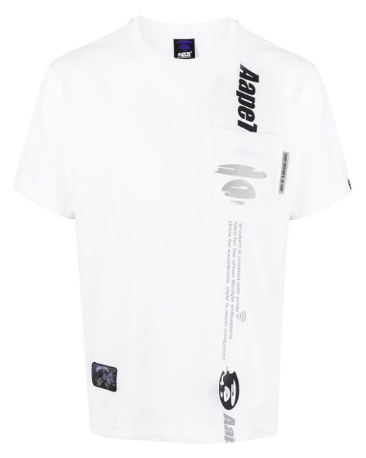 Aape By *A Bathing Ape® graphic-print crew-neck T-shirt